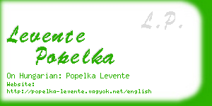 levente popelka business card